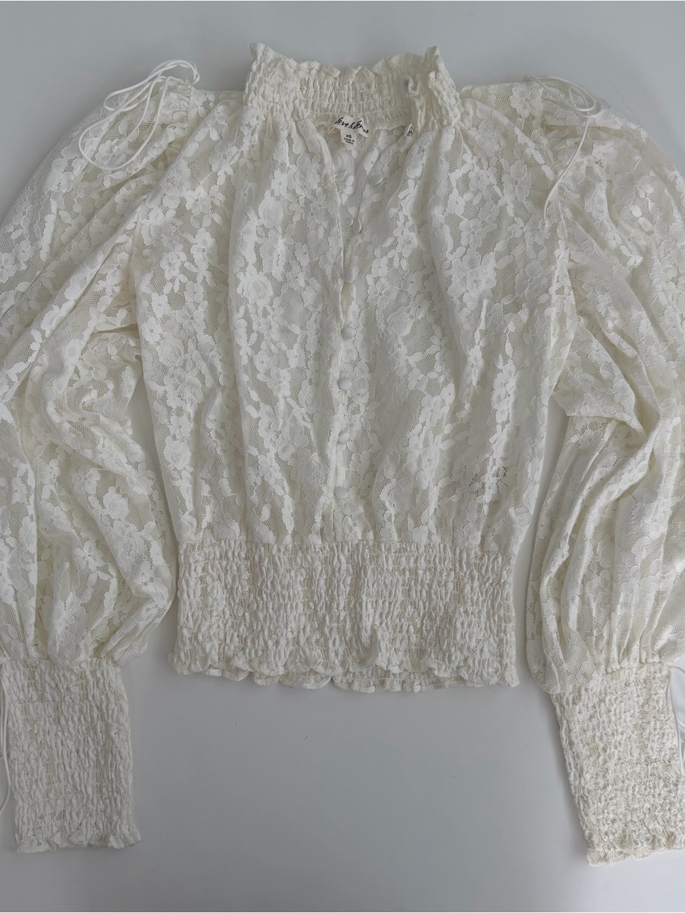 For Love and Lemons x Victoria’s Secret Lace Violetta Lace Top - Picture 4 of 12